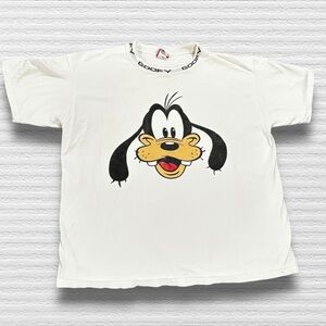 Vintage 90s Disney Designs Goofy Made In USA Single Stitch White T Shirt